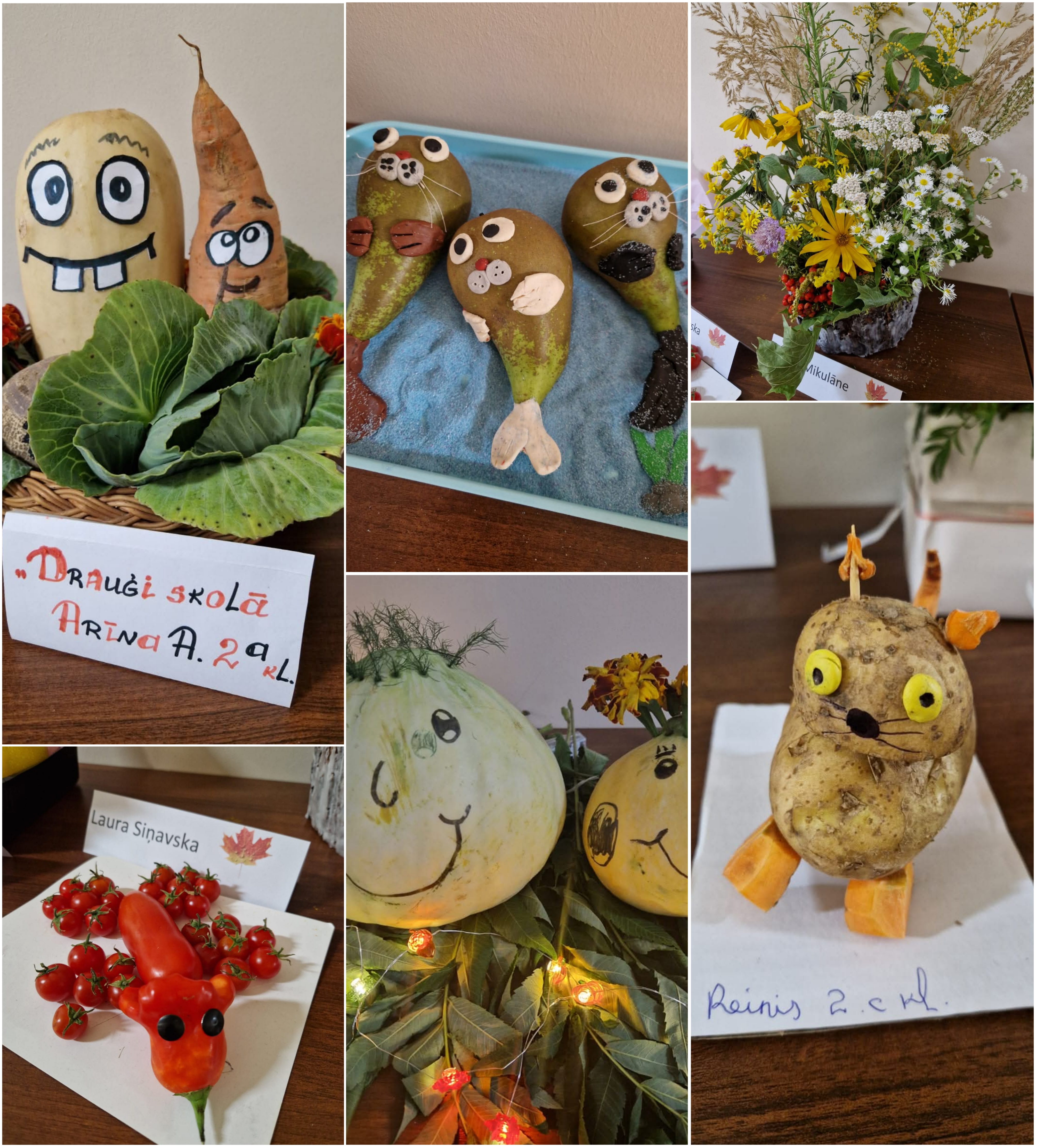 1.–3. KLAŠU SKOLĒNU VEIDOTĀ RAŽAS SVĒTKU IZSTĀDE