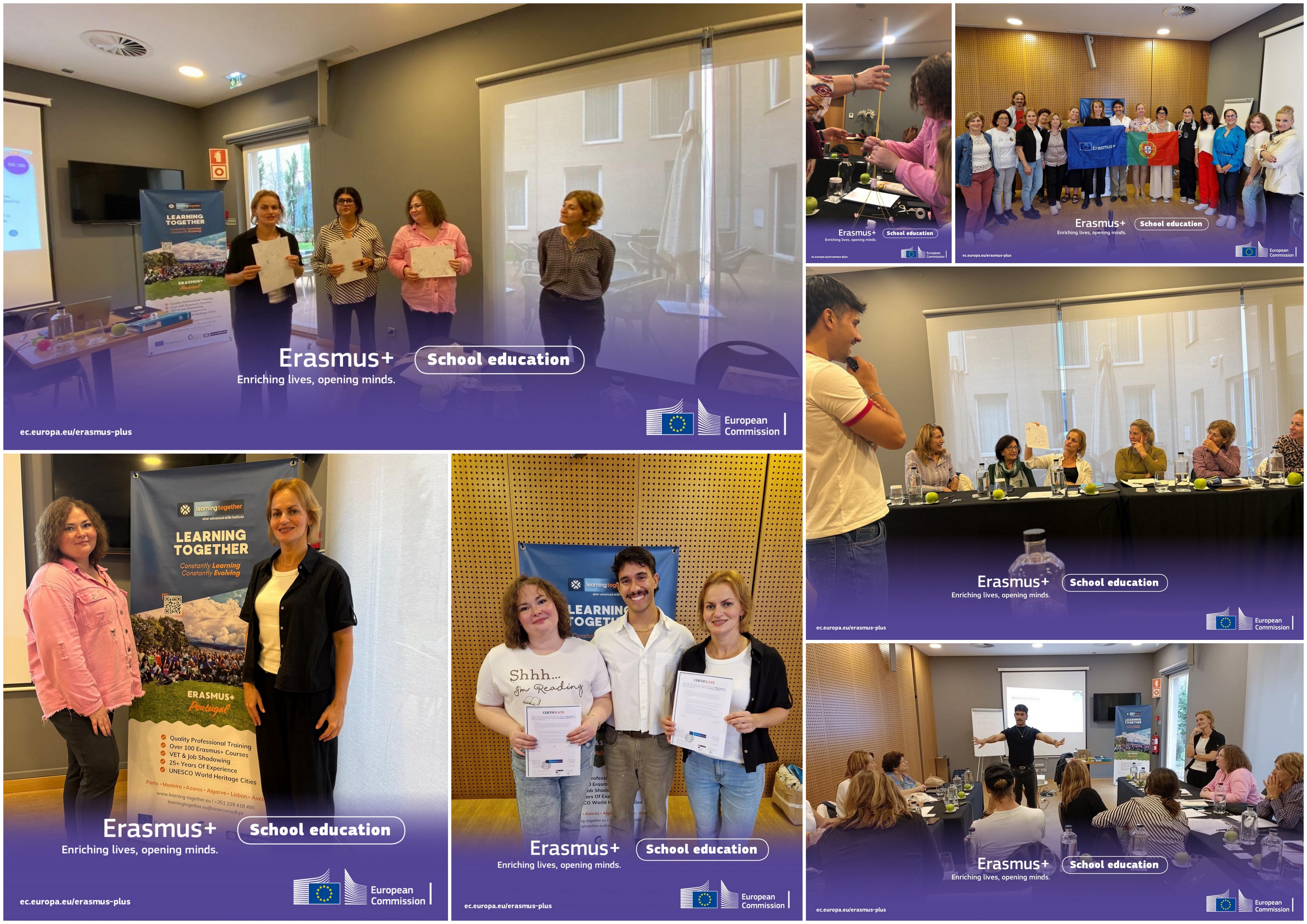 SKOLOTĀJAS PILNVEIDO RADOŠĀS PRASMES ERASMUS+ KURSOS PORTUGĀLĒ