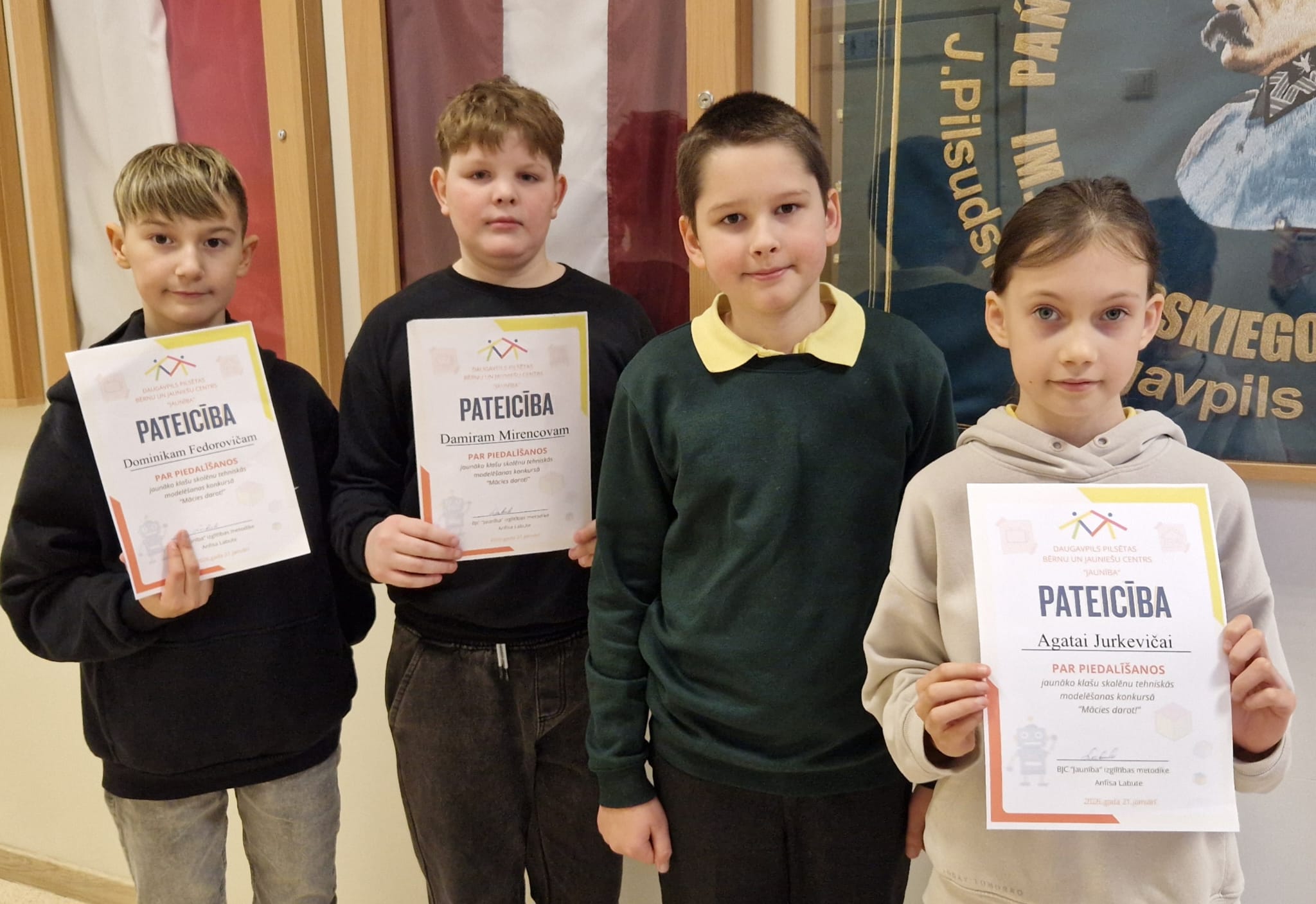 3.VIETA UN PATEICĪBAS PILSĒTAS KONKURSĀ "MĀCIES DAROT"