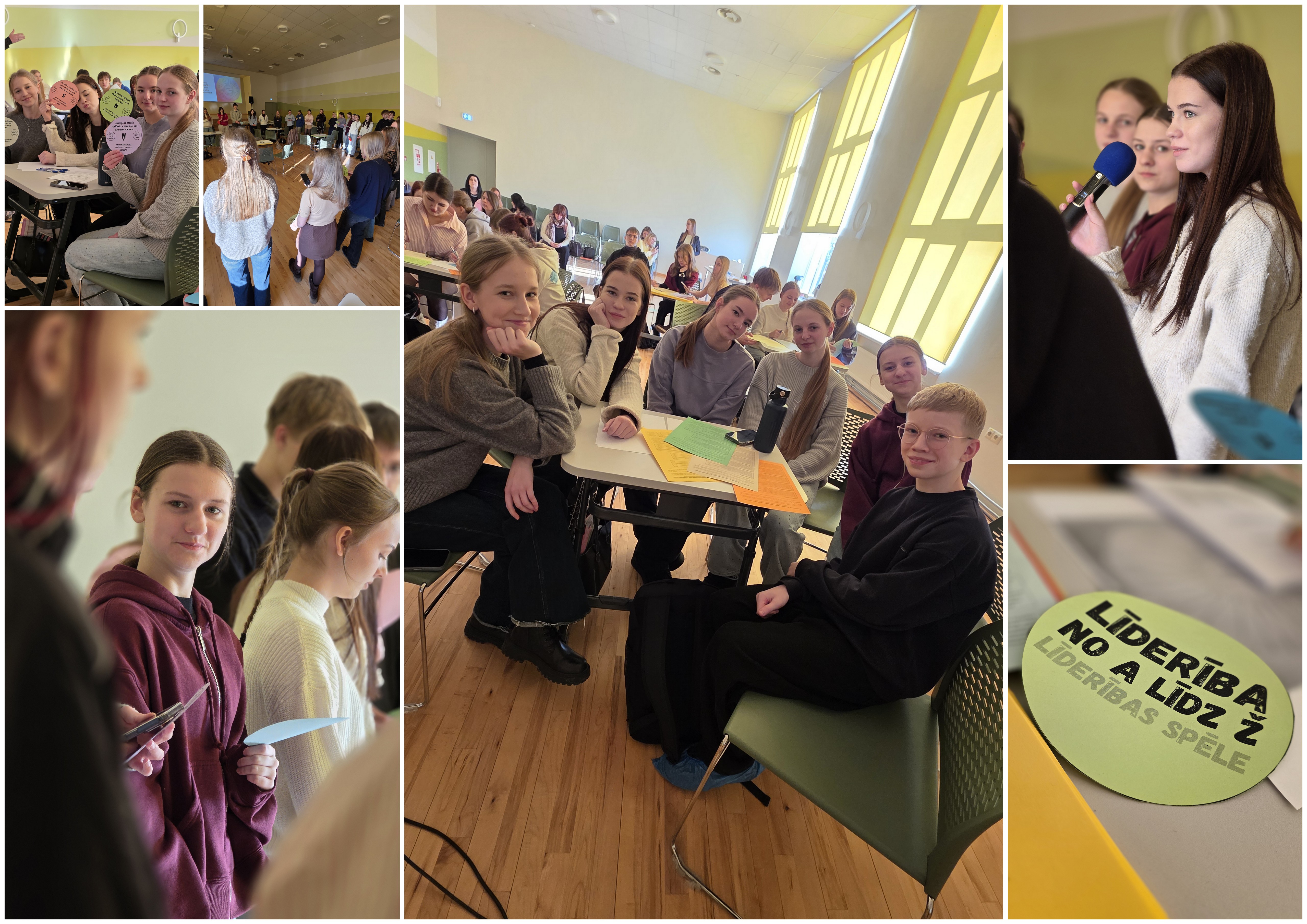 SKOLĒNU PARLAMENTA PĀRSTĀVJI PIEDALĪJĀS PILSĒTAS SEMINĀRĀ PAR LĪDERĪBU