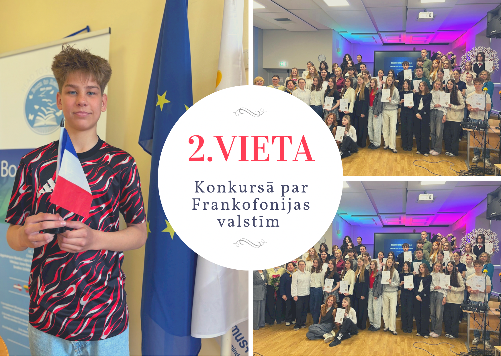 PANĀKUMI FRANKOFONIJAS DIENAS KONKURSĀ